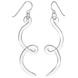 Cursive Curve Earrings by Roxann Astra Slate