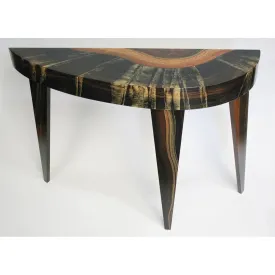 Dark Flame French Curve Console Table by Grant Noren