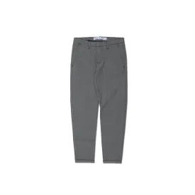 D.E.N.I.M C.O - Men 'Charcoal' Westrade Gridwork Anthracite Stretch Slim Chino PR929