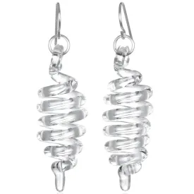 Dimenional Spiral Earrings by Roxann Astra Slate