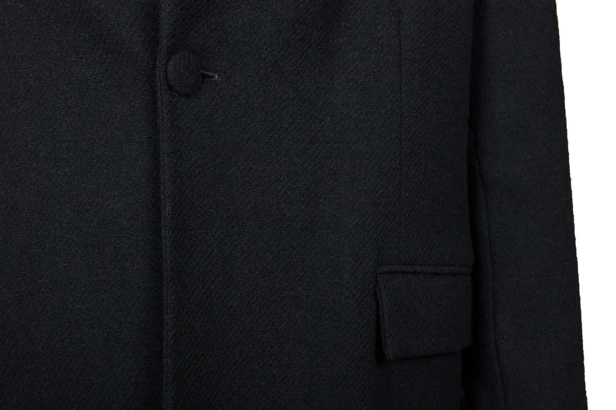 Double collar wool jacket