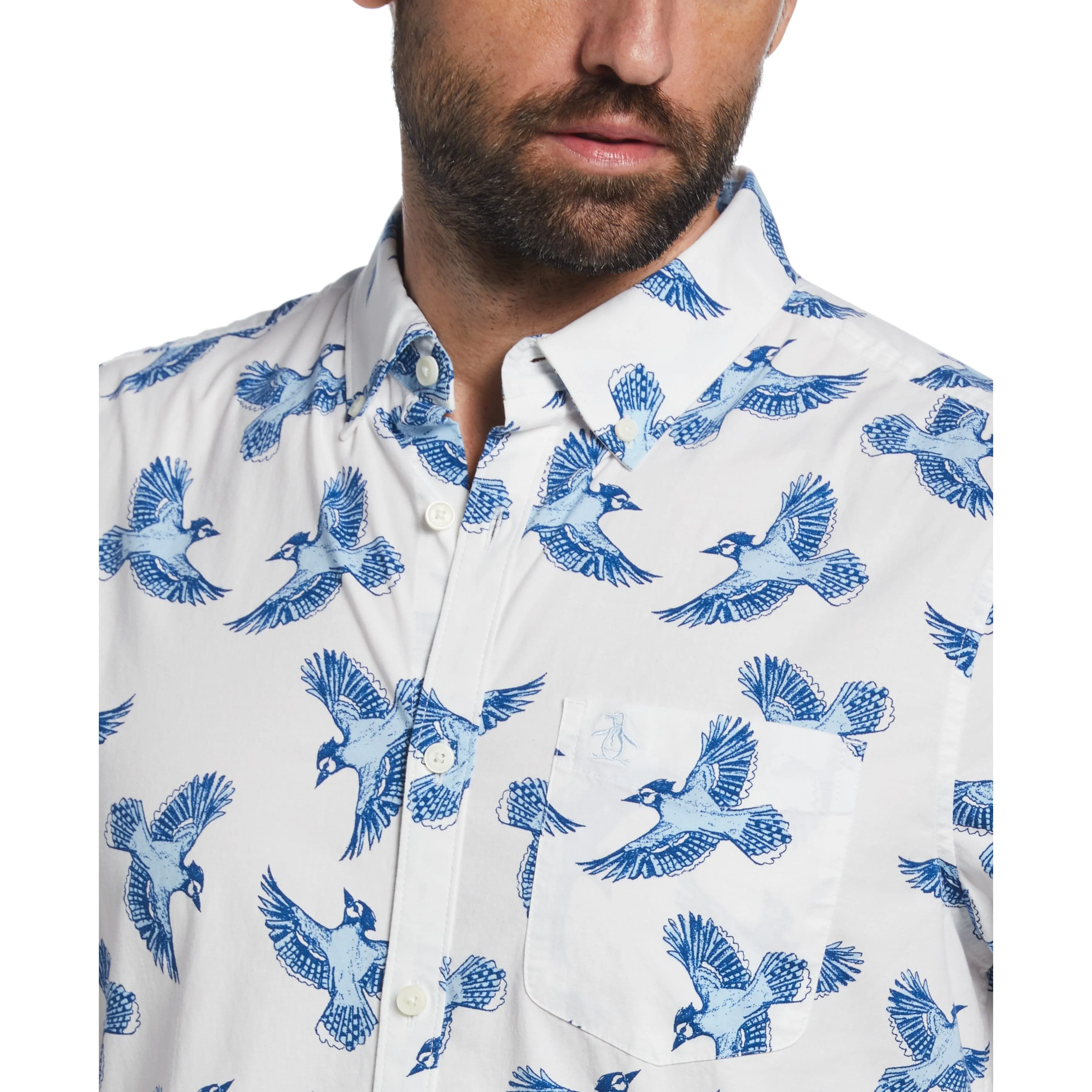 Ecovero™ Bird Print Shirt