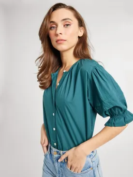 Fayette Top in Emerald