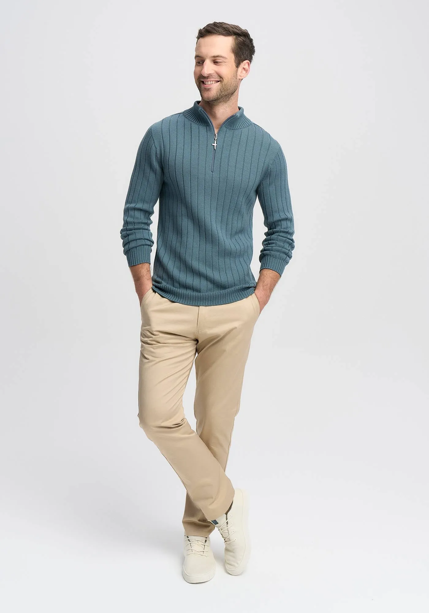 Finn Merino Zip Sweater