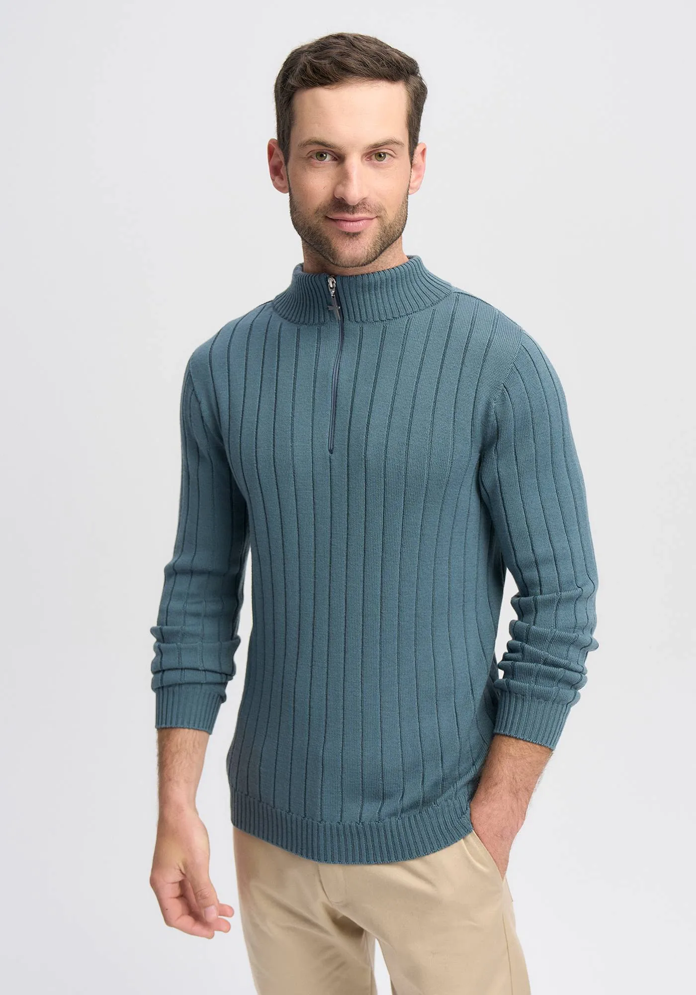 Finn Merino Zip Sweater