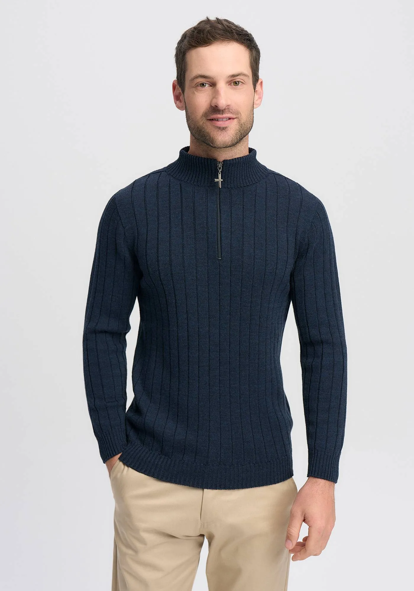 Finn Merino Zip Sweater