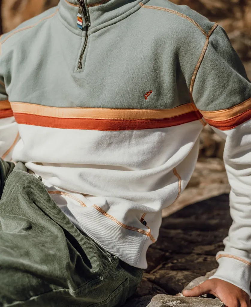 Fleece 1/4 Zip Top | Off White