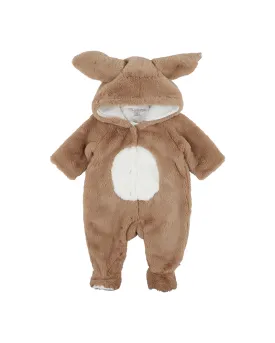 Fox & Finch Latte Faux Fur Onesie - Latte (Size 000 -1)