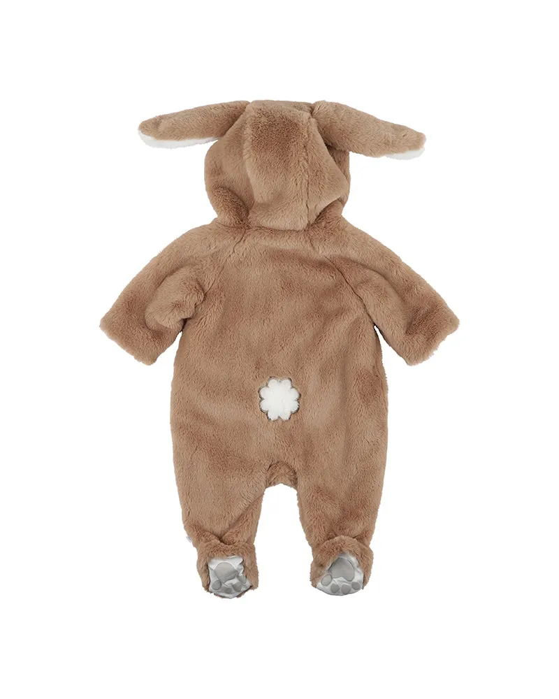 Fox & Finch Latte Faux Fur Onesie - Latte (Size 000 -1)