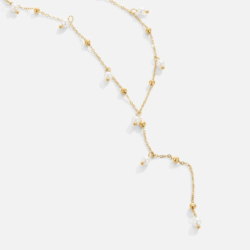 Freshwater Lariat Drop Necklace