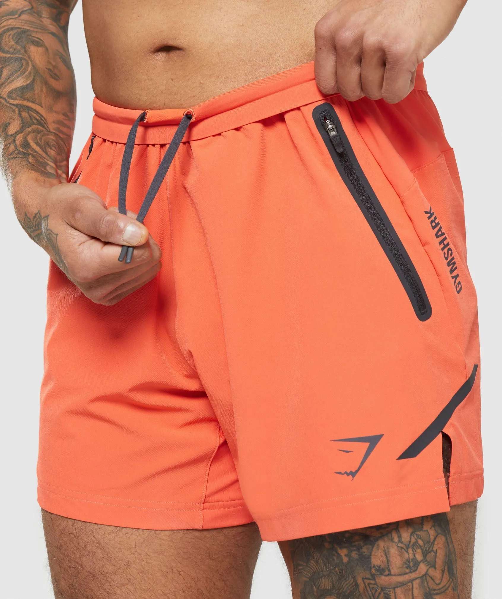 Gymshark Apex 5" Perform Shorts - Papaya Orange