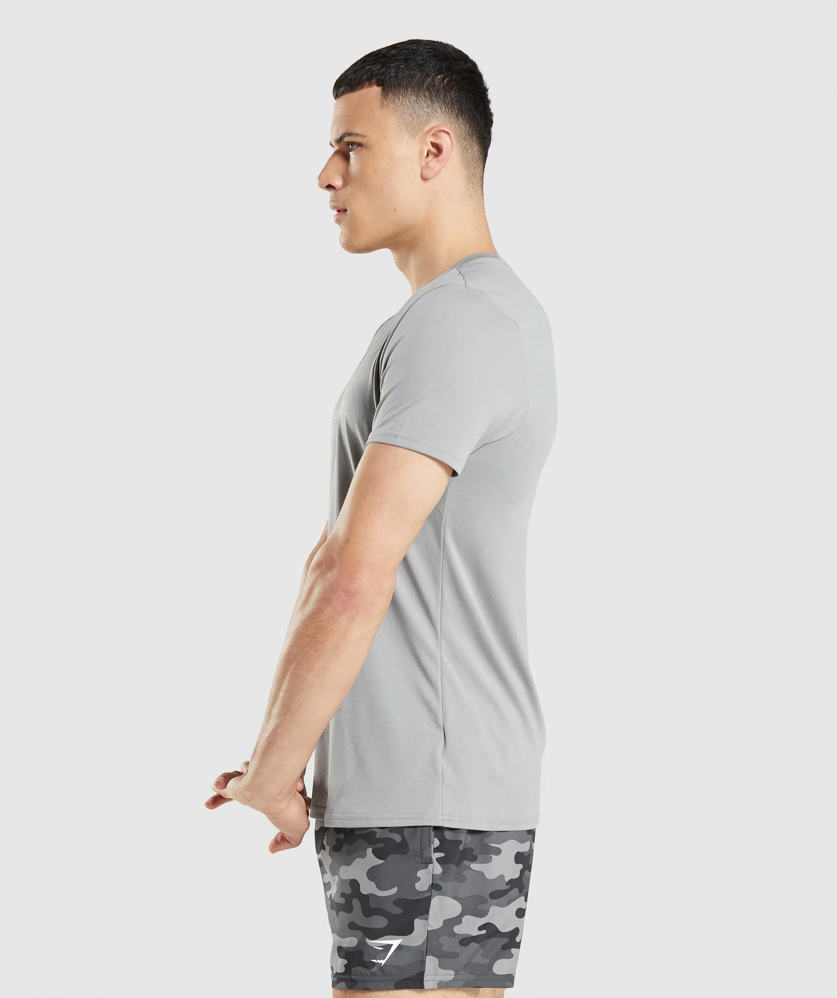 Gymshark Arrival Graphic T-Shirt - Smokey Grey