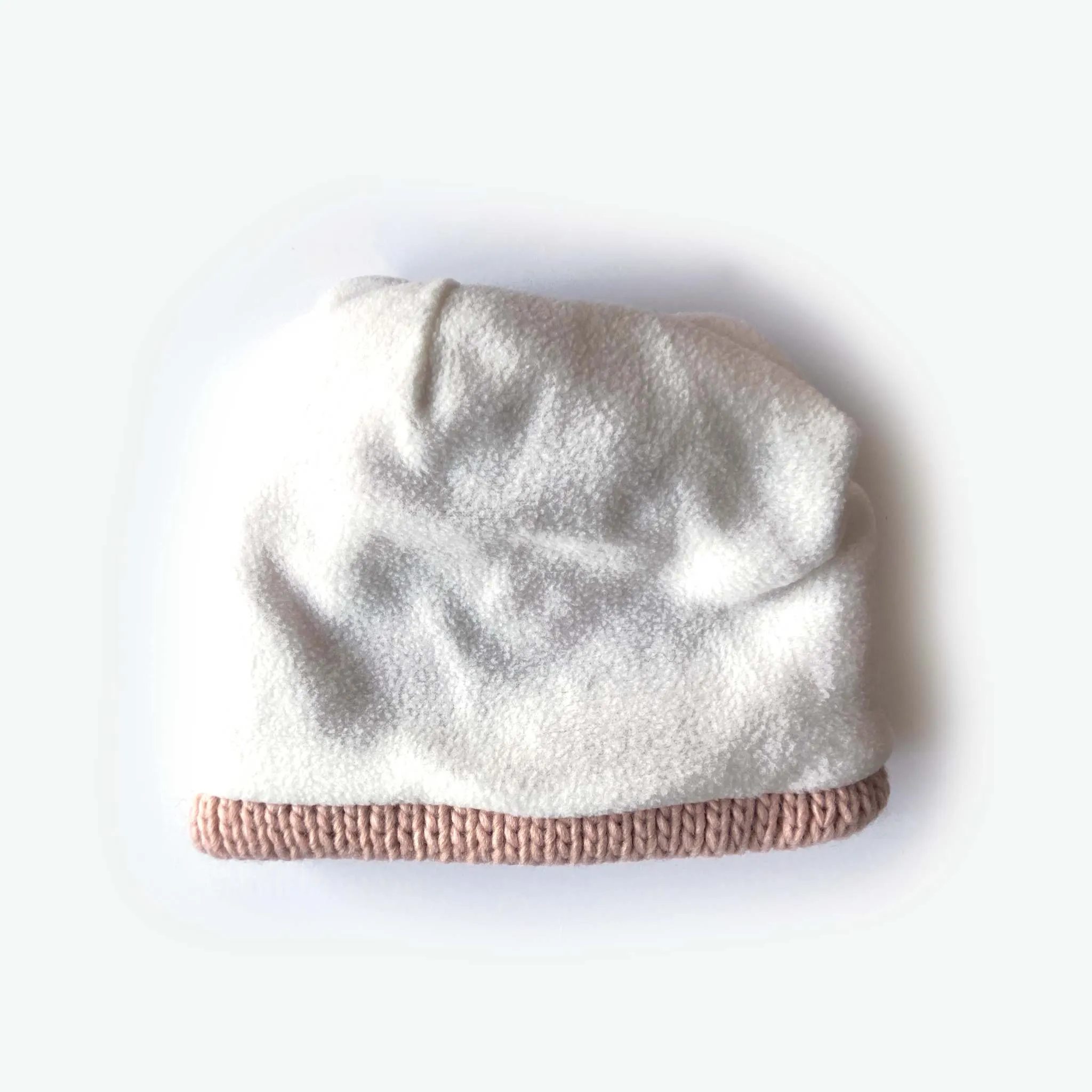 Harriet Embroidered Hearts Kids Beanie - Peach (Age 3-6)