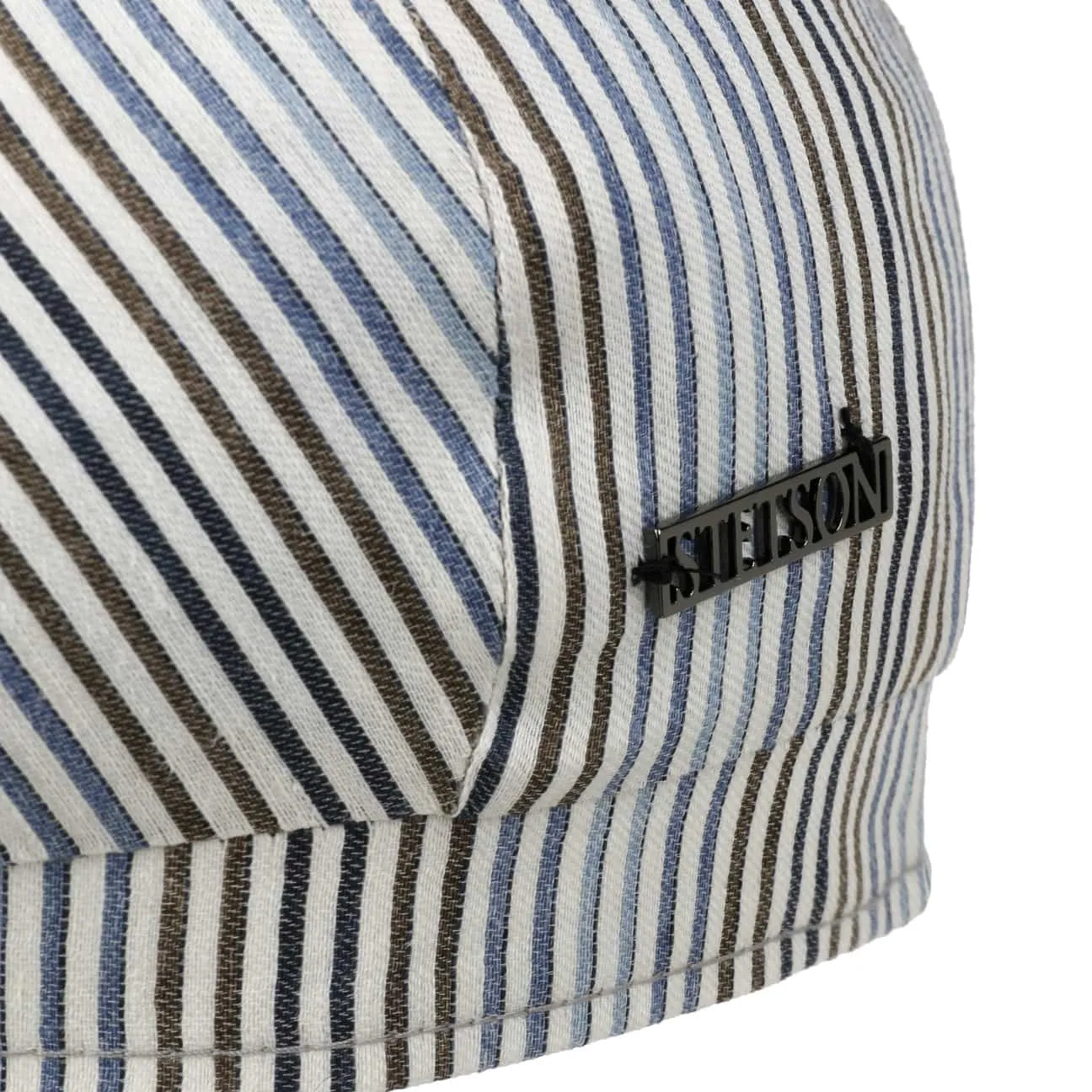 Hatteras Fresh Stripes Flat Cap by Stetson