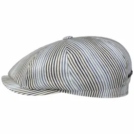 Hatteras Fresh Stripes Flat Cap by Stetson