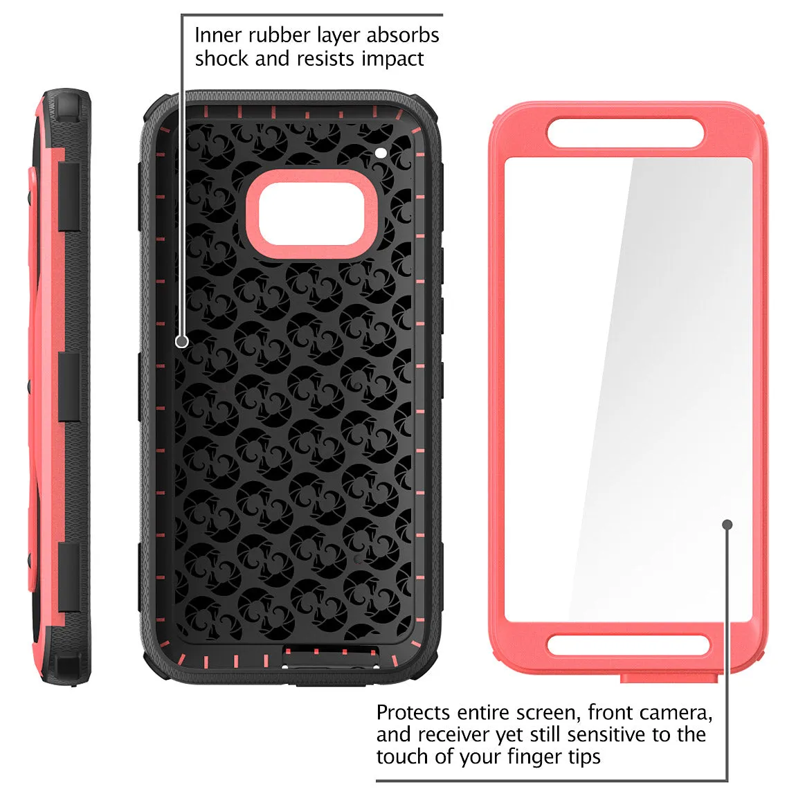 HTC One (M9) Armorbox Case-Pink