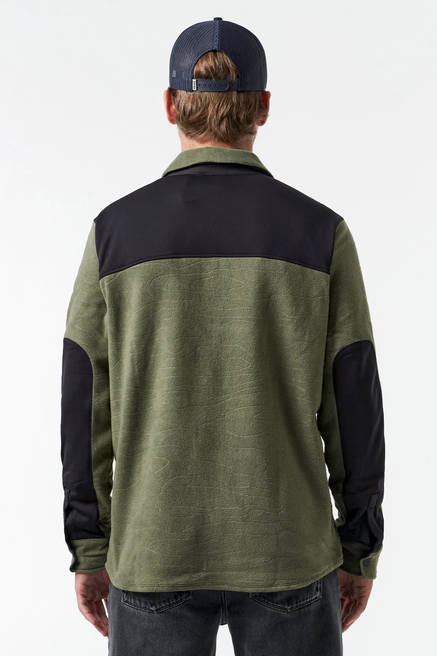 Hunter Unisex Fleece Shirt-Dark leaf