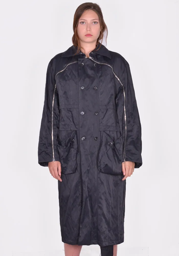 KIKO KOSTADINOV WOMEN KKWSS24C02-21 MALLARME COAT PEBBLE BLACK (New Season SS24)