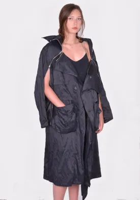 KIKO KOSTADINOV WOMEN KKWSS24C02-21 MALLARME COAT PEBBLE BLACK (New Season SS24)