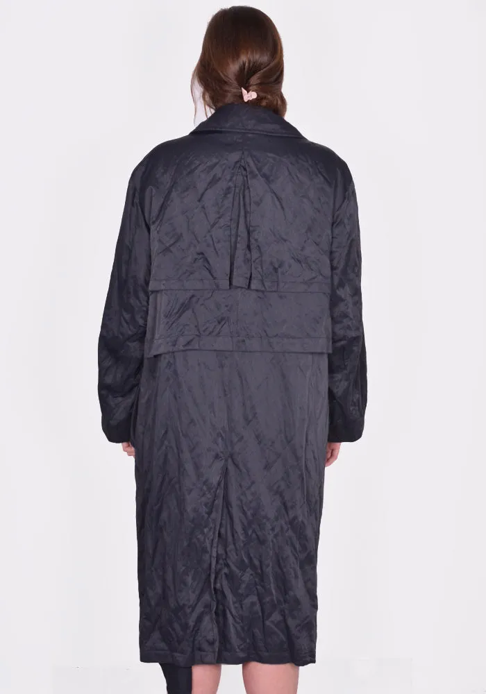 KIKO KOSTADINOV WOMEN KKWSS24C02-21 MALLARME COAT PEBBLE BLACK (New Season SS24)