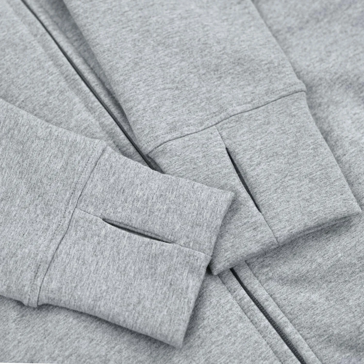 Kora Long Zipup Hoodie Heather Grey