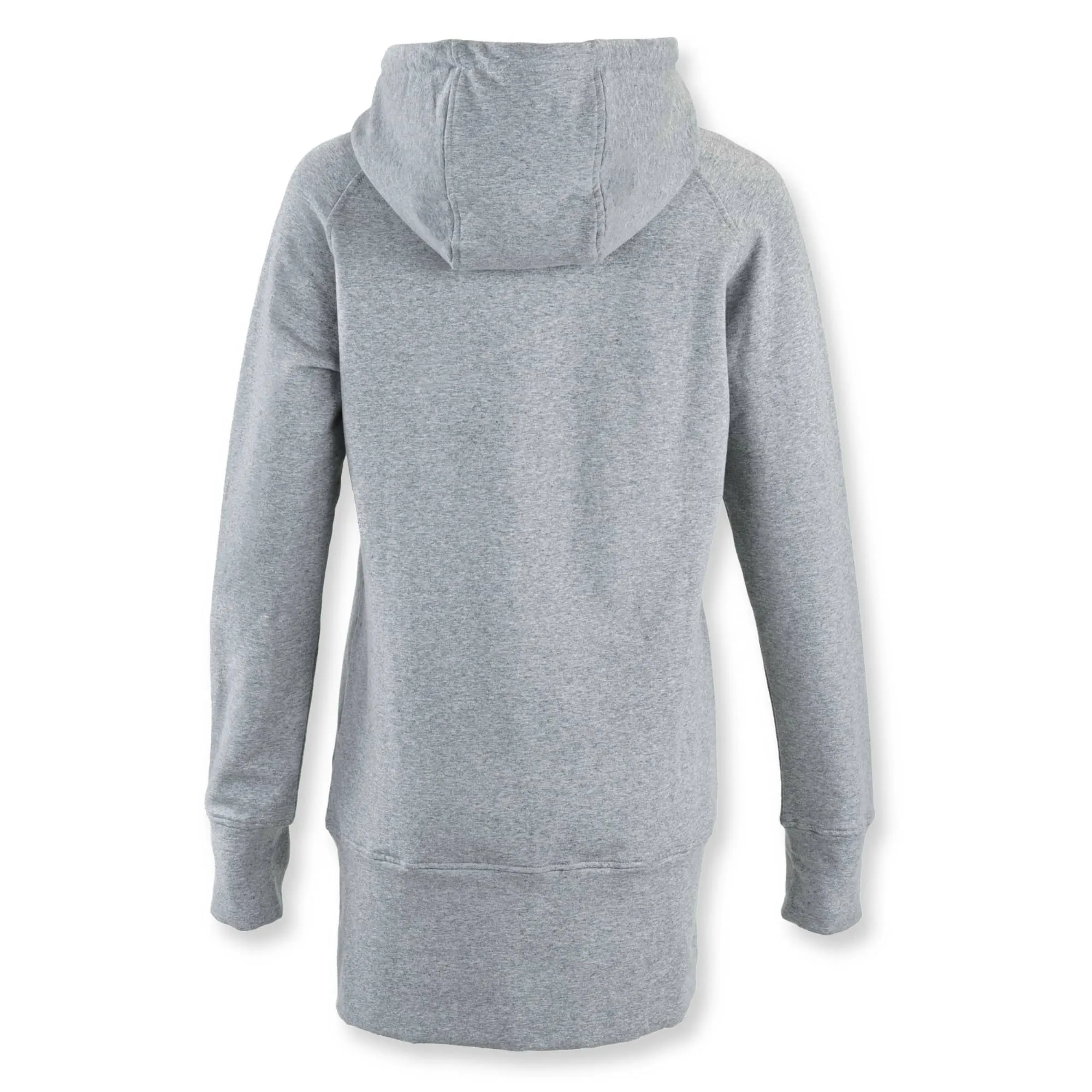 Kora Long Zipup Hoodie Heather Grey