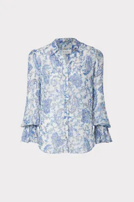 Lacey Sketched Paisley Blouse