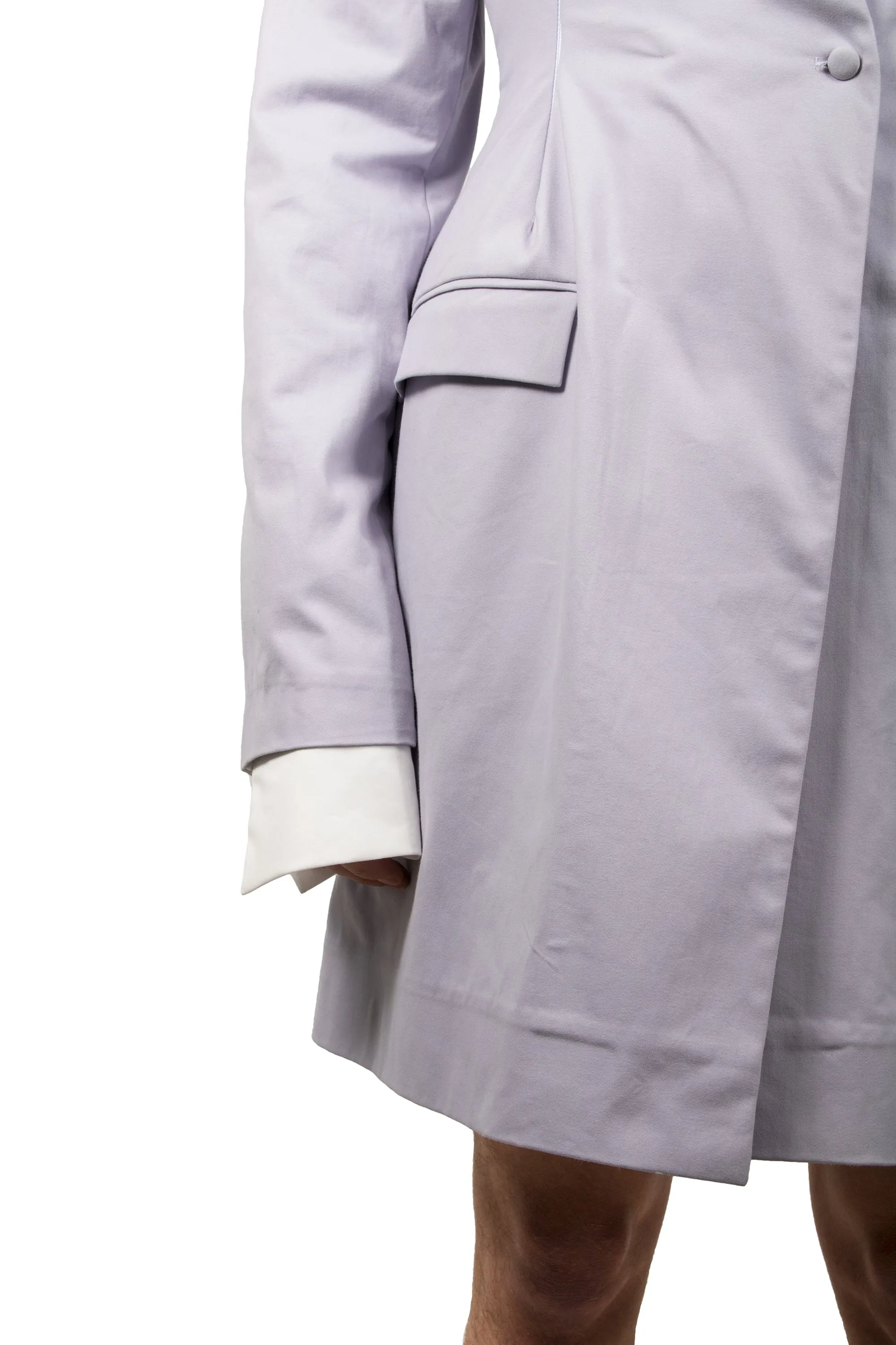 Lavender Slashed Tailored  Jacket