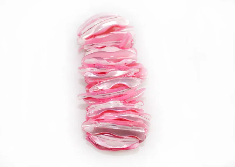 Light Hot Pink Natural Sea Shell Bracelet