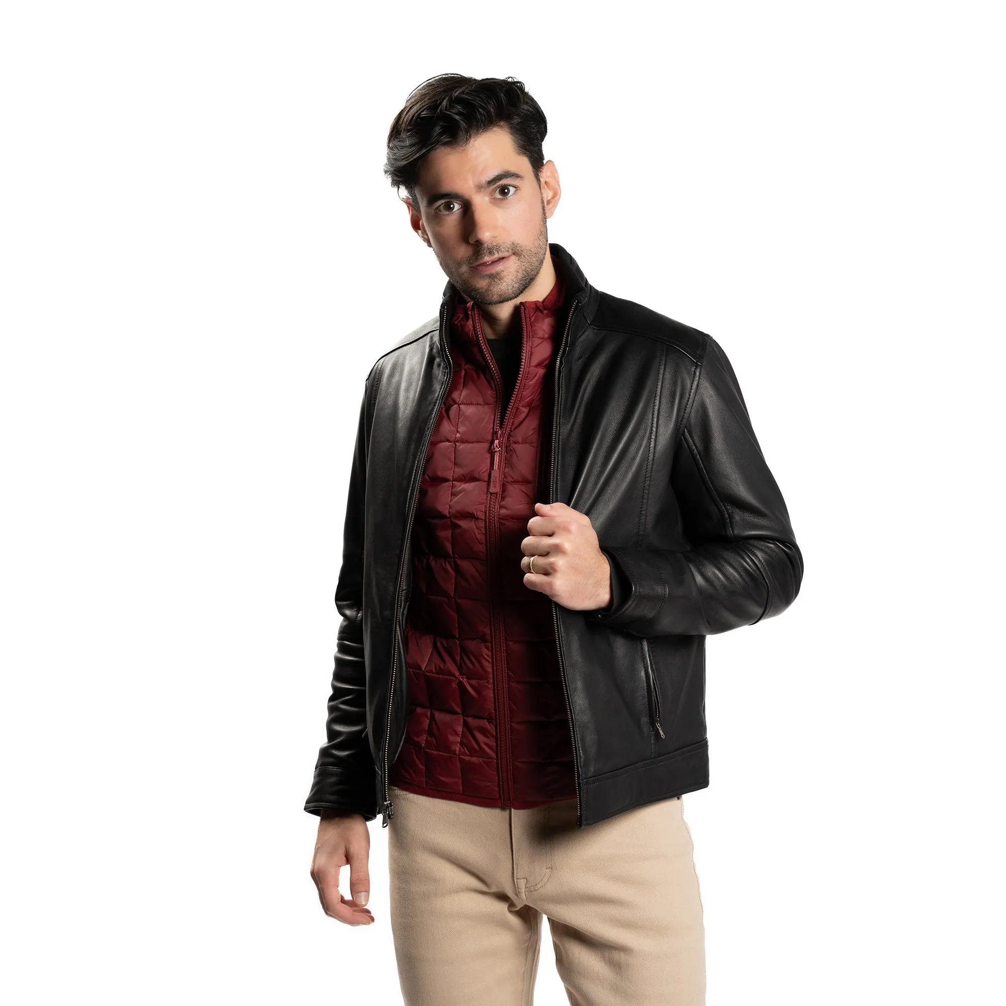 Lightweight Down Vest - Burgundy