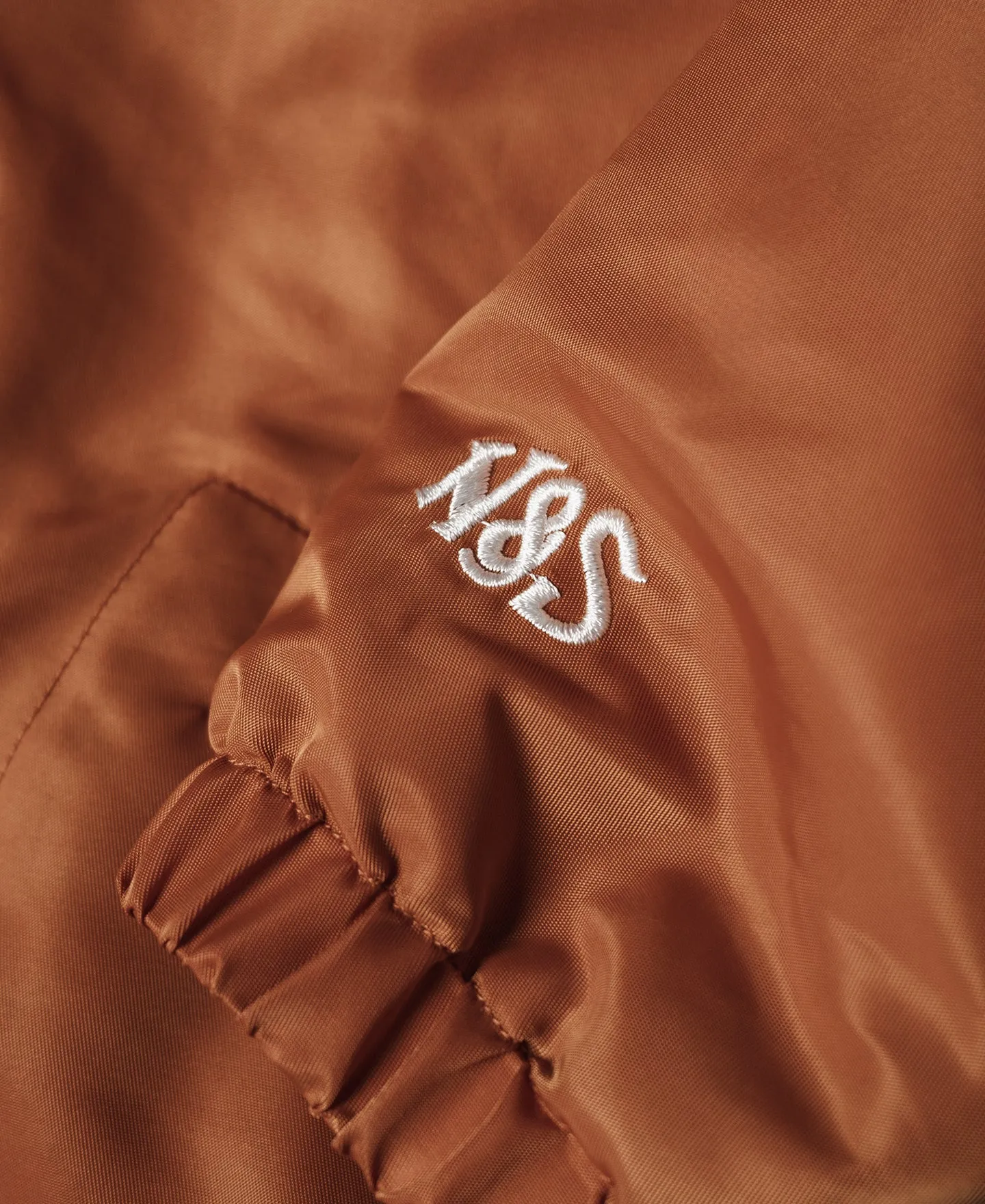 Logo-Appliqued Nylon Coach Jacket - Orange