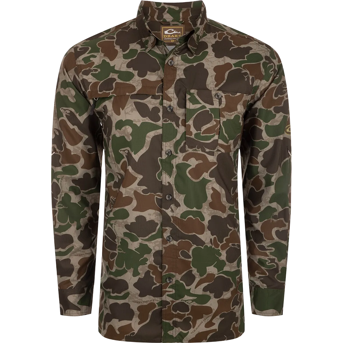 Long-Sleeved Flyweight Camo Hunting Shirt