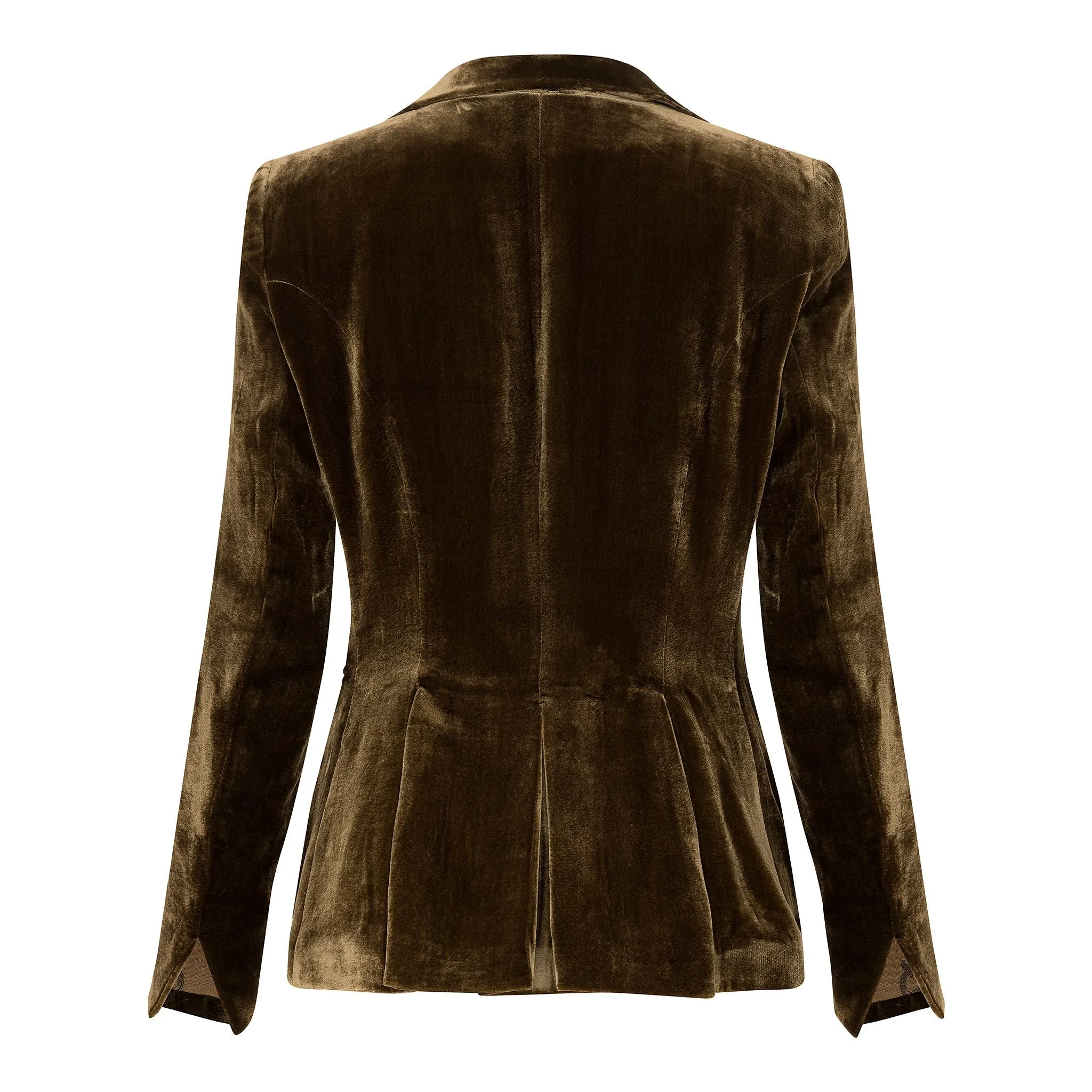 Mariane Velvet Jacket - Olive Bronze