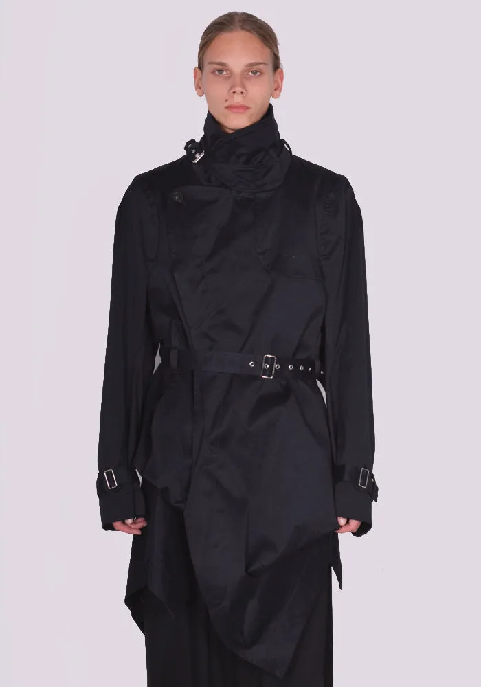 MARINA YEE FW23-CHANOT UNISEX FOLD TRENCH COAT NAVY