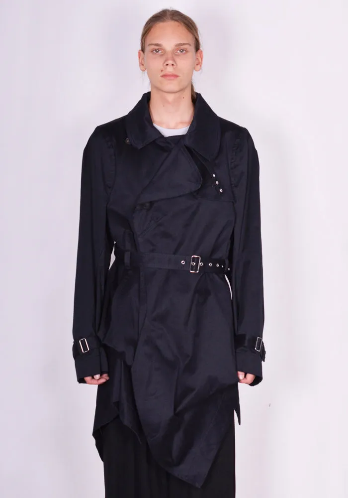 MARINA YEE FW23-CHANOT UNISEX FOLD TRENCH COAT NAVY