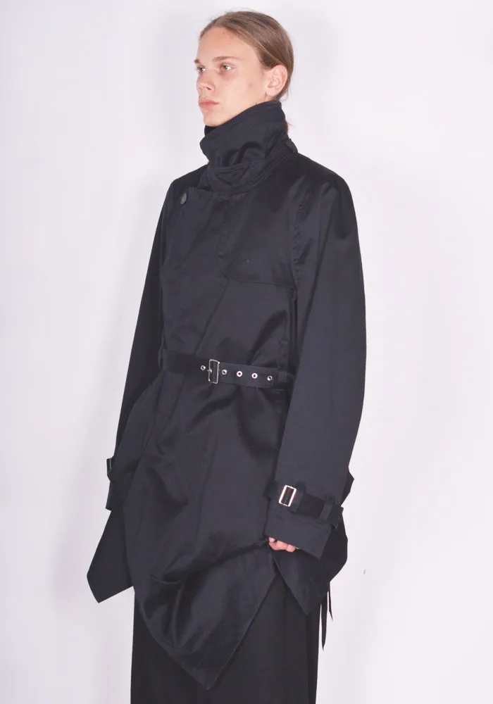 MARINA YEE FW23-CHANOT UNISEX FOLD TRENCH COAT NAVY