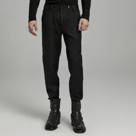 Men's Gothic Stitching Zipper Pants