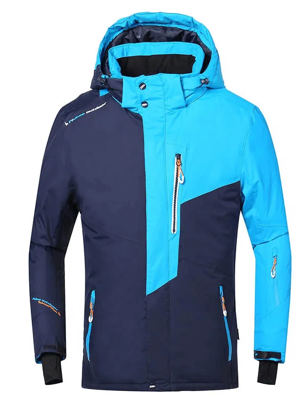 Men's Micro Fleece Linning Ski Jacket with Detachable Hood - SF0857