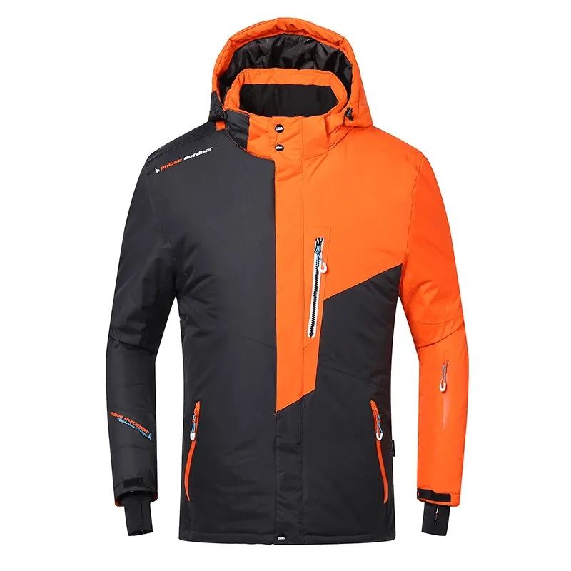 Men's Micro Fleece Linning Ski Jacket with Detachable Hood - SF0857