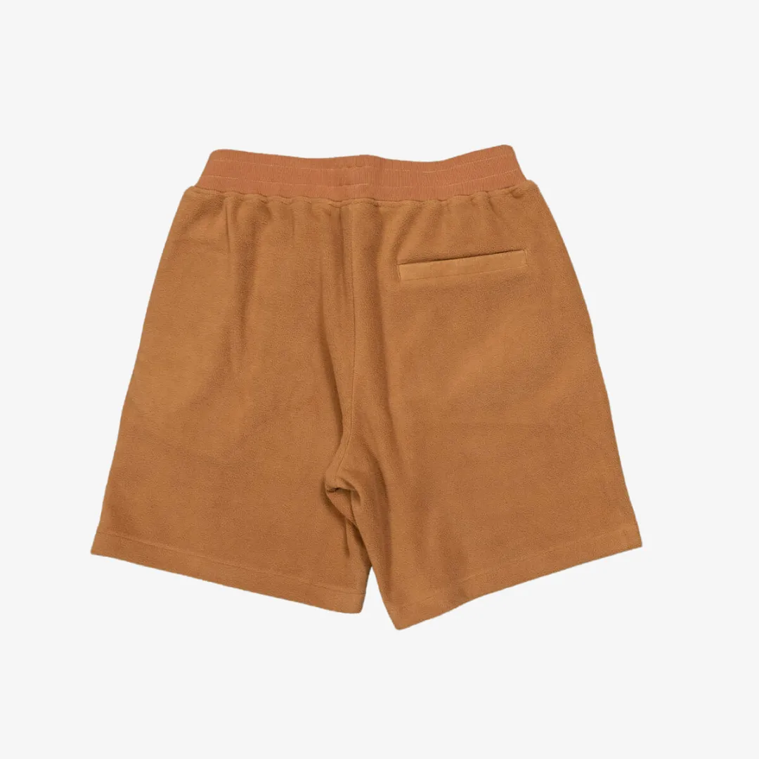 mens pleasures equator shorts (camel)