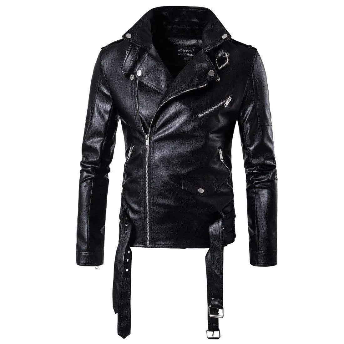 Men's Punk Lapel Multi-zips Jackets