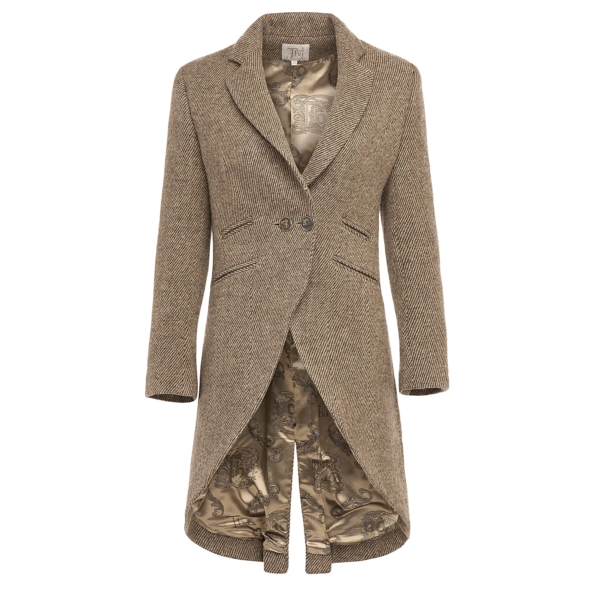 Monet High Low Tweed Jacket