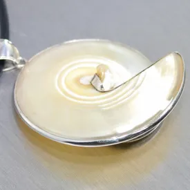 Mother-of-pearl Hand Crafted Swirl Pendant