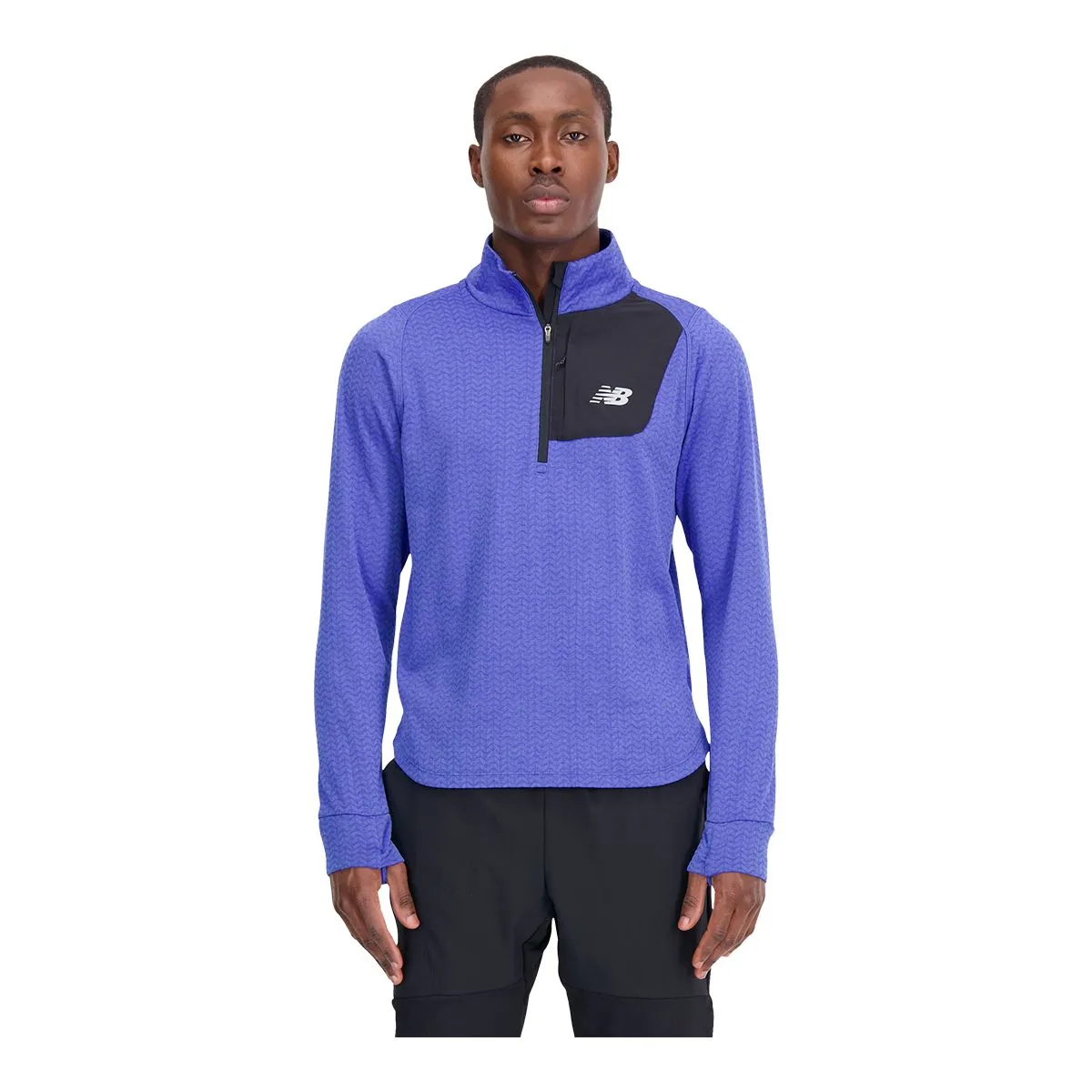 New Balance Men's Heat Grid Half Zip Long Sleeve