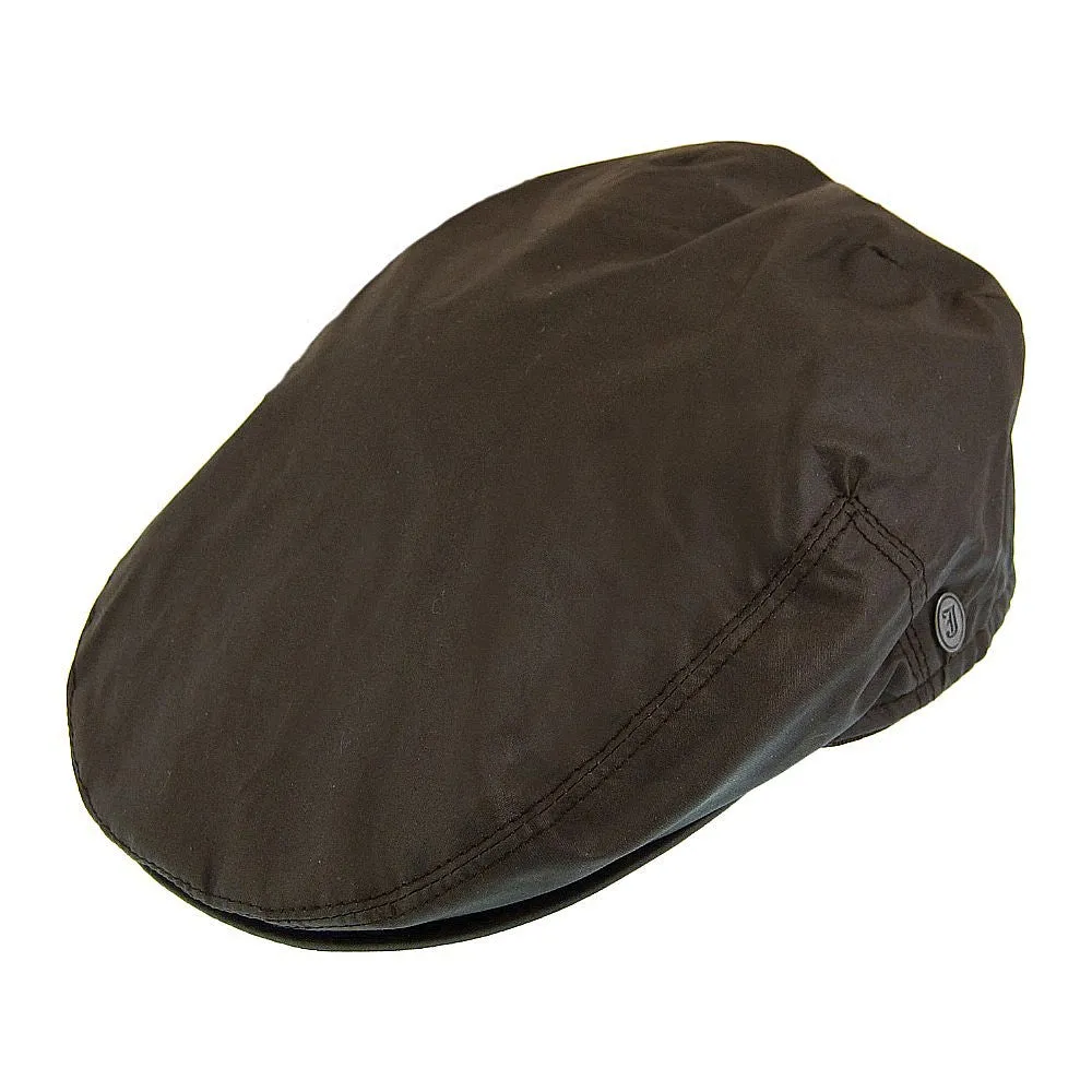 Oilcloth Flat Cap - Brown