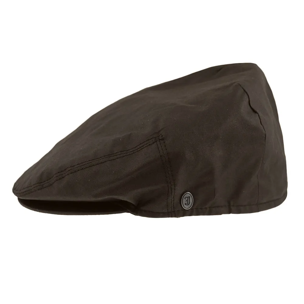 Oilcloth Flat Cap - Brown