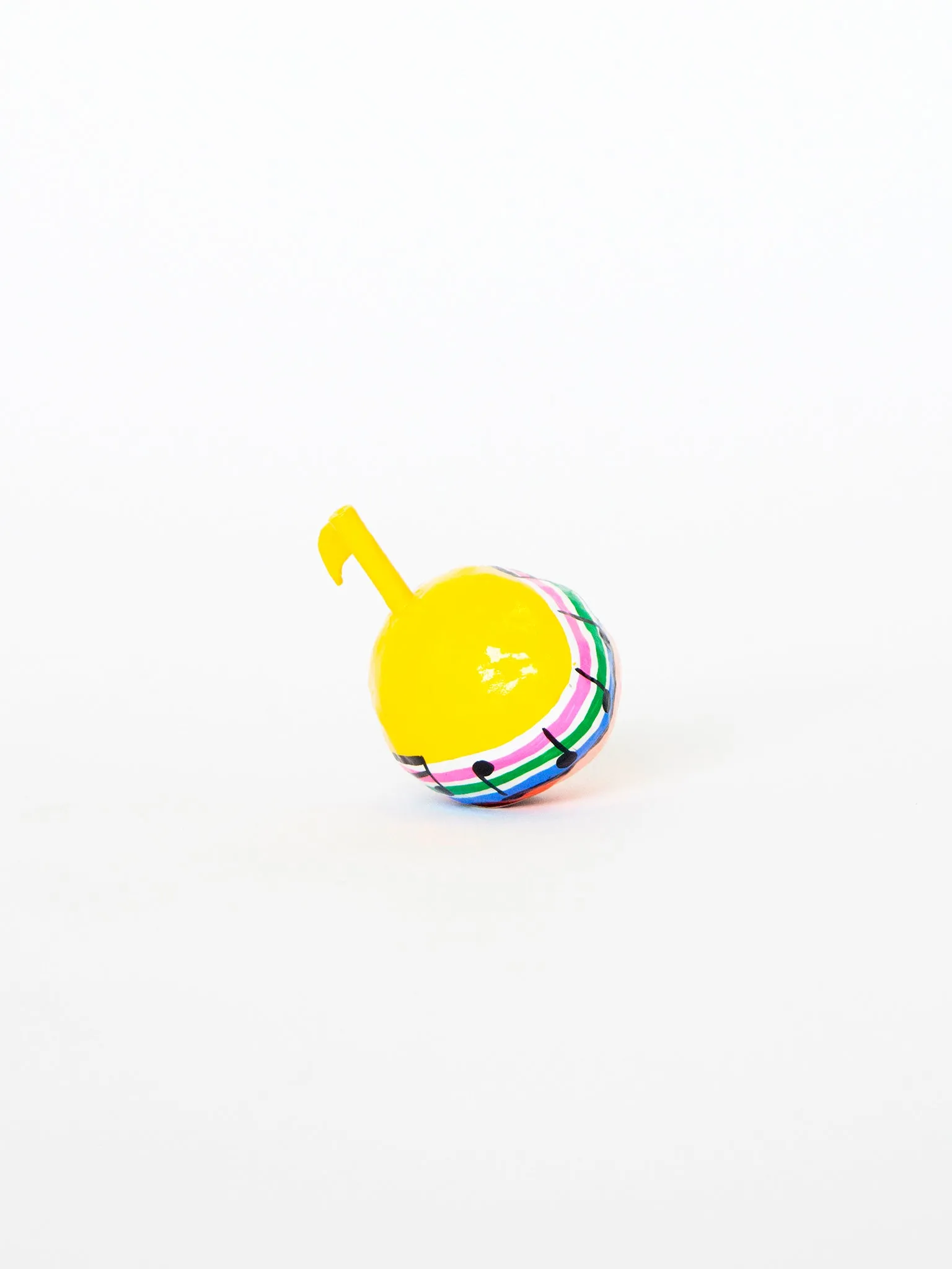 Okiagari doll music note, yellow