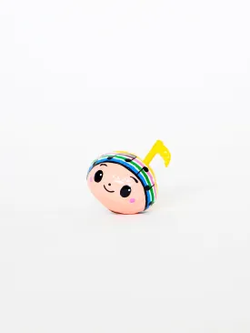 Okiagari doll music note, yellow