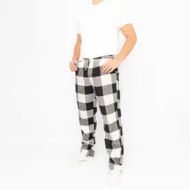 Old Navy Mens Plaid Tartan PJ Black Buffalo Style Bottoms