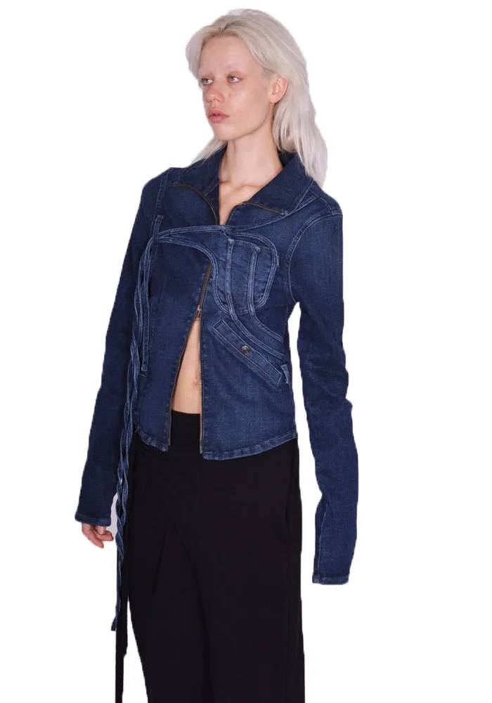 OTTOLINGER 1703301 FITTED DENIM JACKET BLUE